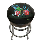 Michael Godard Sitting On Seven Bar Stool 30